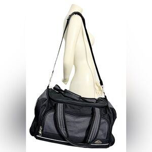 Samsonite Travel Duffle Bag Black Gym Weekender Carry On 19–22” EUC